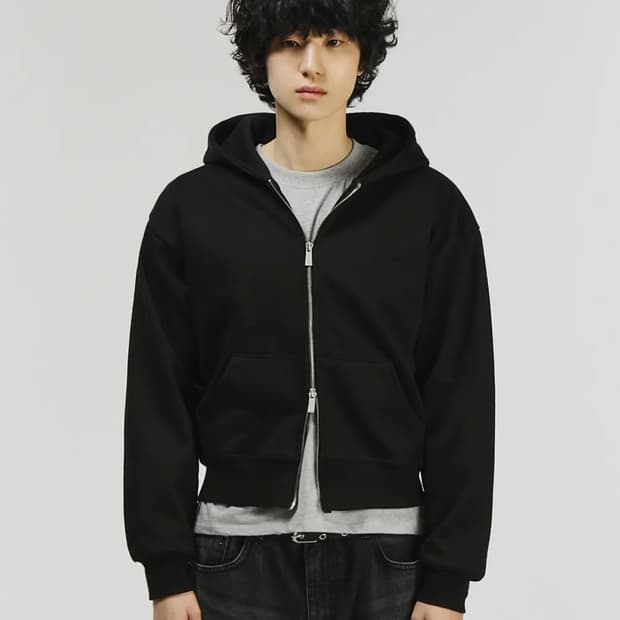 시그니처 투웨이 후드집업