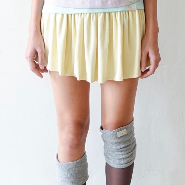 샵페어리 yuzu skirt 레몬 