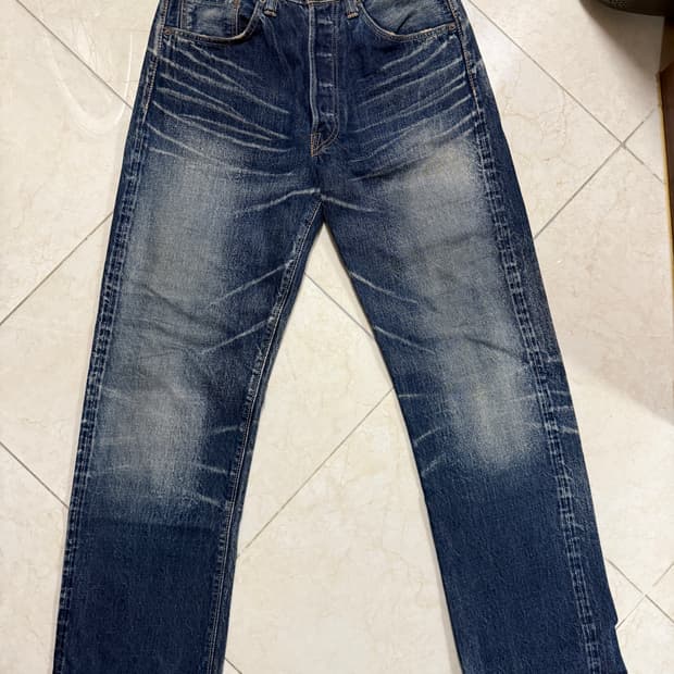 (31 민트) 슈가케인 14.25oz 유니온 스타 하드워싱 데님