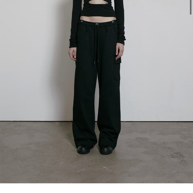 보헤미안서울 스웻 팬츠 LOGO BAND WIDE PANTS