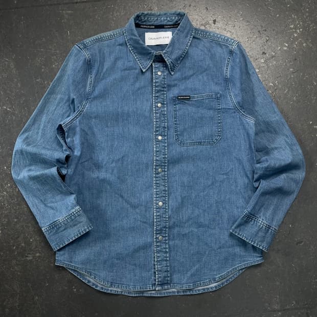 100 캘빈클라인 데님셔츠