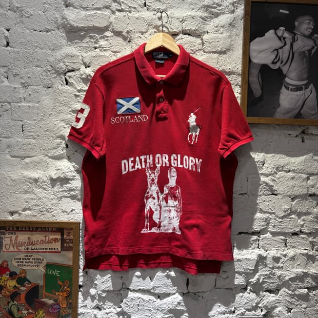 폴로 스코틀랜드 커스텀 카라반팔 티셔츠