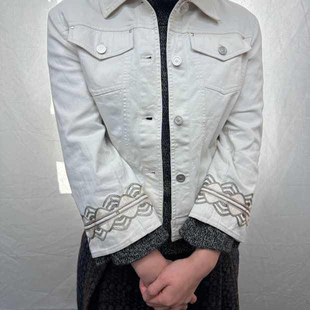 jeanne pierre 면 자켓