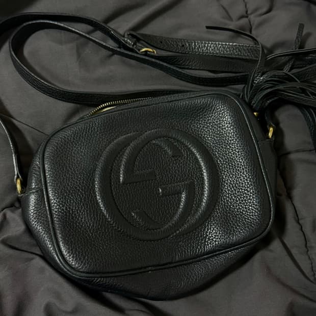 (정품) 구찌 디스코백 크로스백 블랙