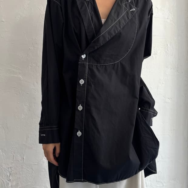 Issey Miyake 이세이미야케 90’s  스티치 셔츠 원피스