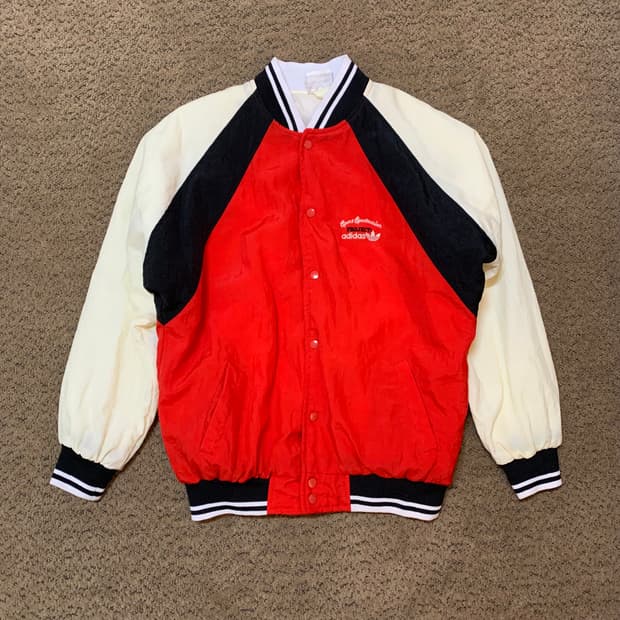 80s 빈티지 Adidas 봄버 자켓 (L)