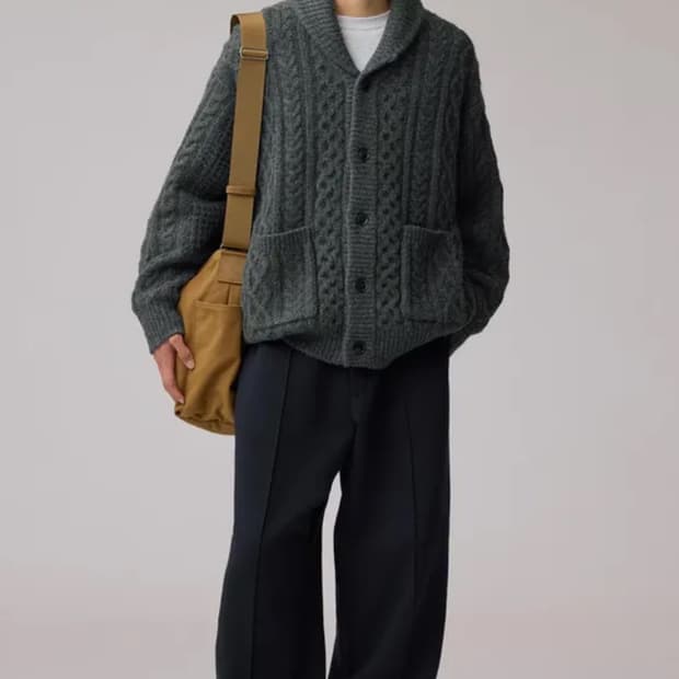 (새상품)(XL)GU x 엔지니어드가먼츠 헤비웨이트 스웨트 팬츠 네이비