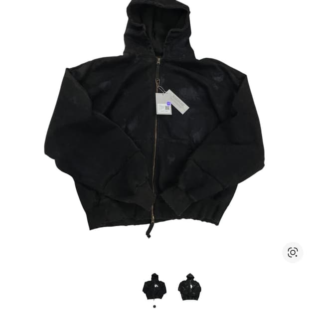 언더마이카 사운드웨이브 더티 코티드 후드집업