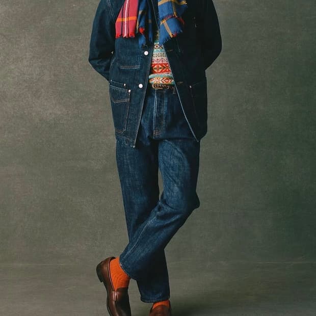 (40/새제품)드레익스 스톤워싱 초어 셀비지 자켓