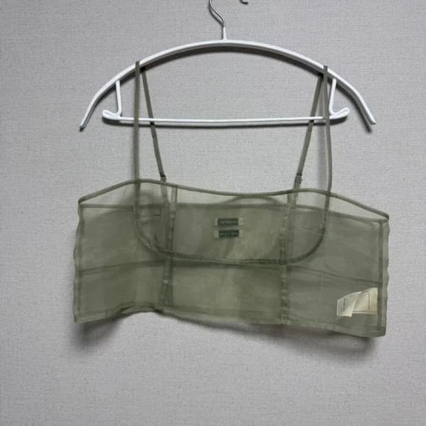 오버듀플레이어 시스루 탑 뷔스티에