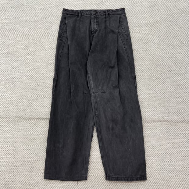 쿠어 벌룬 그레이 데님팬츠 r3043