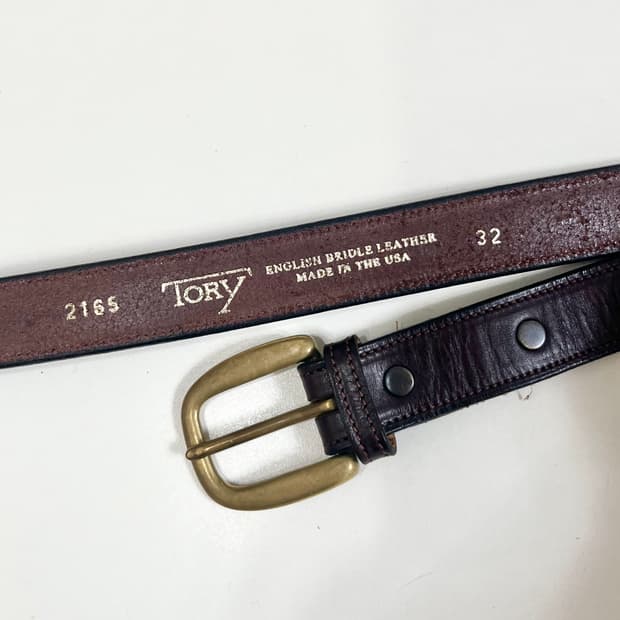 토리 레더 벨트 2.5cm u.s.a / 32