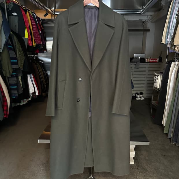 더에스 캐시미어 핸드메이드 코트 L