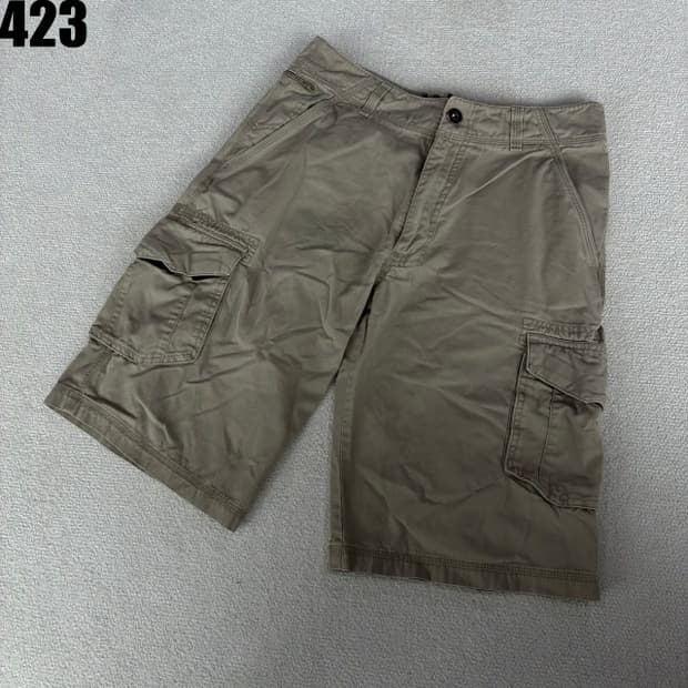 아디다스 오리지널 불꽃 카키색 카고 반바지 L
