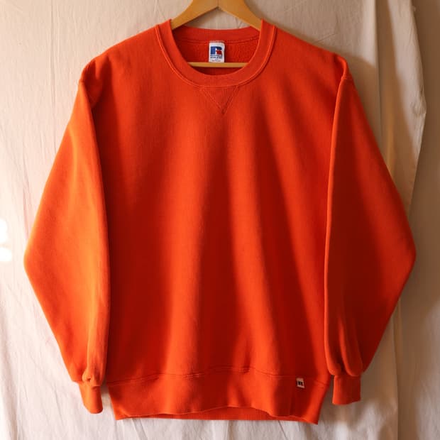 러셀 90s 스웻셔츠 맨투맨 오렌지 LT