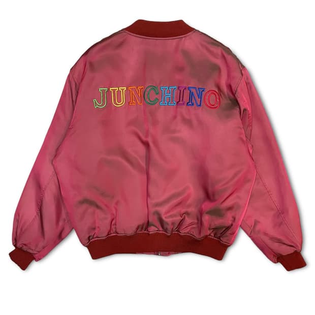 90‘s 준코 코시노 새틴 봄버 자켓