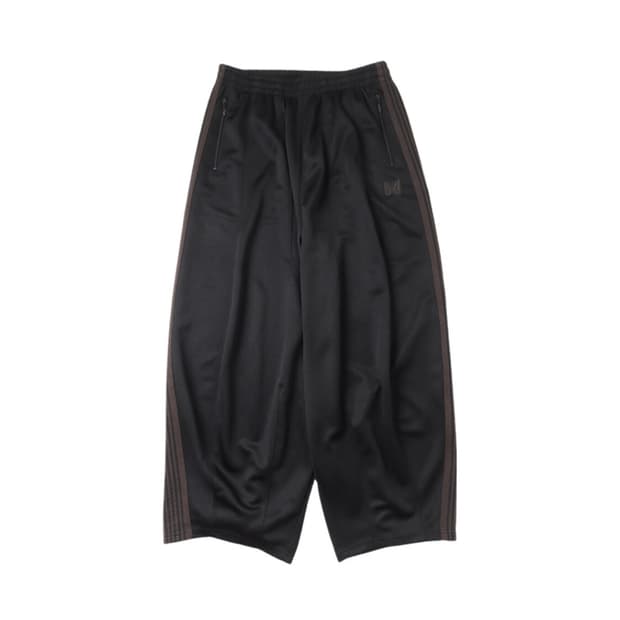 니들스 팩토리 H.D. 트랙 팬츠 폴리 스무스 블랙 브라운