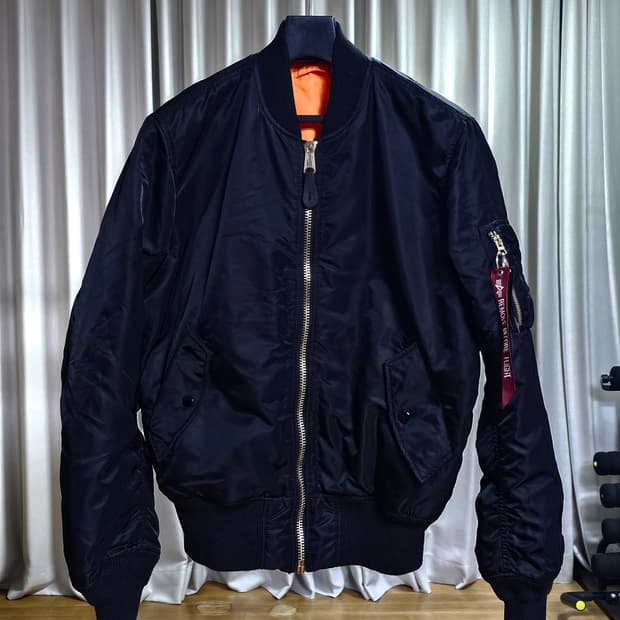 알파인더스트리 Ma-1 마원 자켓 블랙 S 170/88A