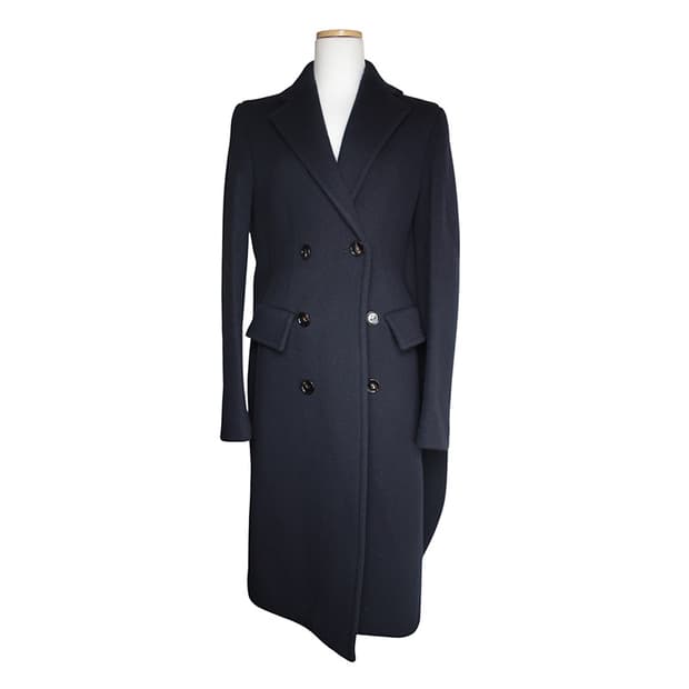 보테가 베네타 미드나잇블루 울캐시미어 코트 55