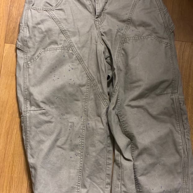Painted double knee pants
