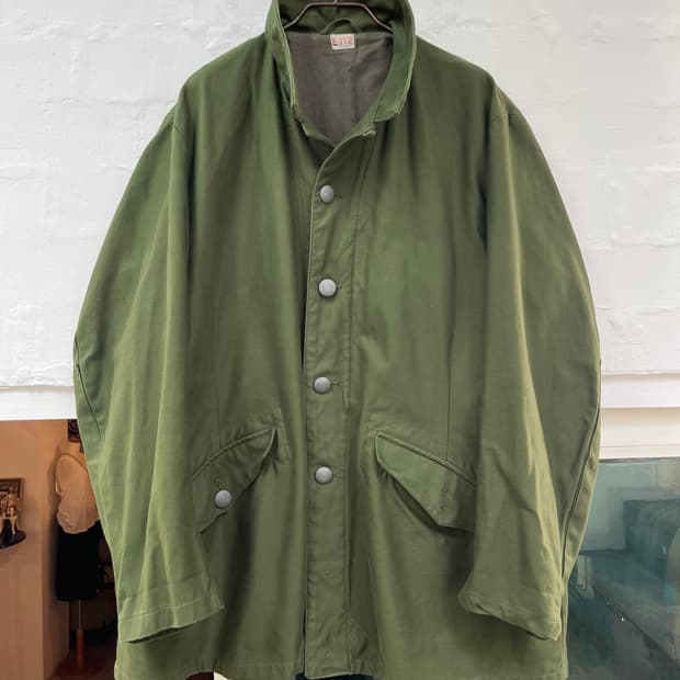 Military Army Coat by Swedish 스웨덴 밀리터리 자