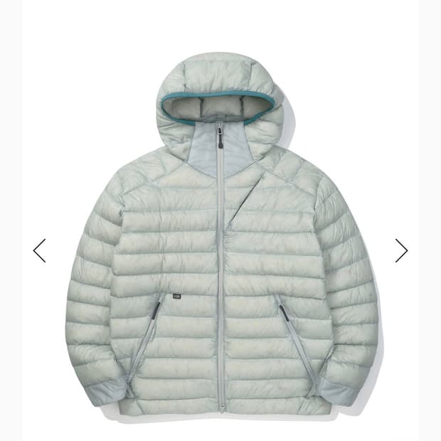 뮤어(MUIR] 경량 구스다운 후드자켓 LIGHT GREY