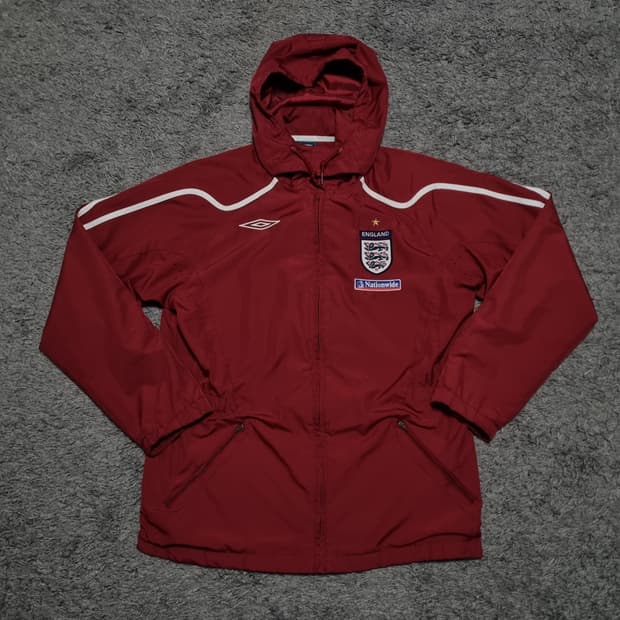 엄브로 2010 잉글랜드 국대 바람막이 L~XL 빈티지 레인자켓 축구
