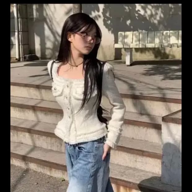 모디무드 트위드 자켓 2사이즈 새상품