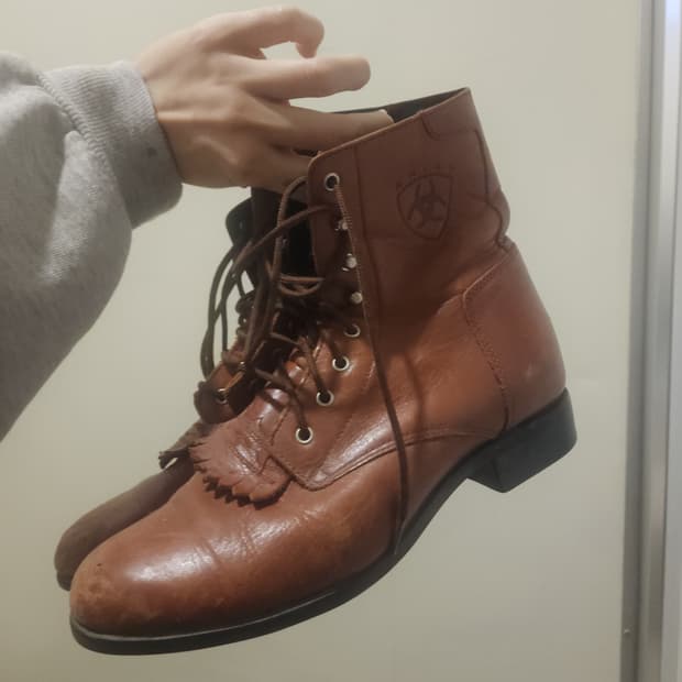 ariat brown leather riding boots