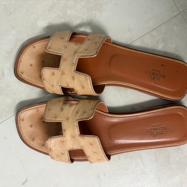 에르메스 오란슬리퍼 39 정품