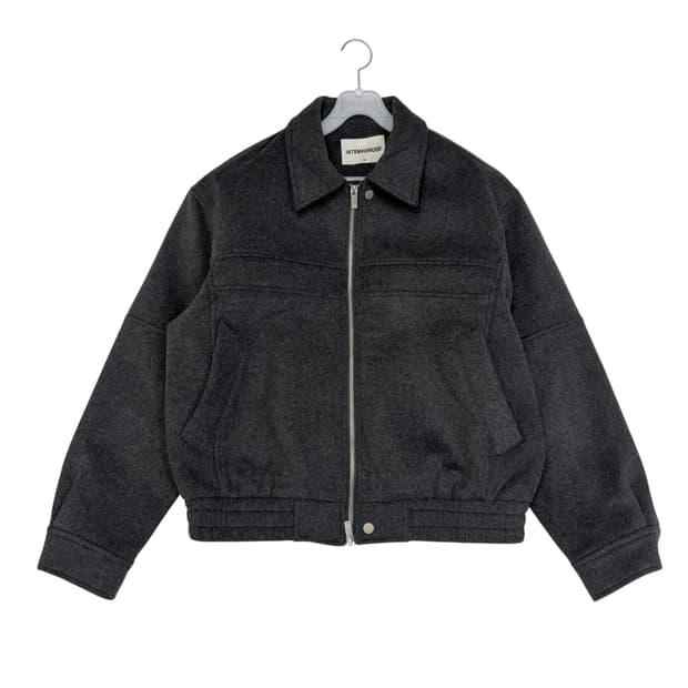 인템포무드 체스트 라인 울 자켓