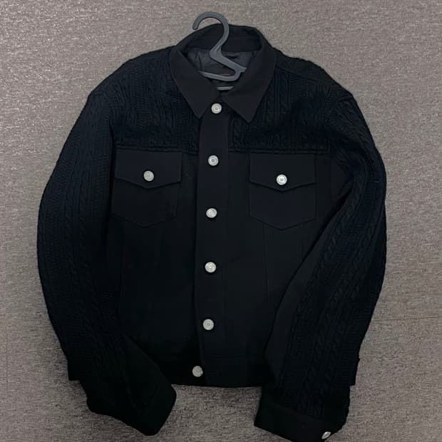 애니타임로릭 zinna mix 자켓 블랙 M