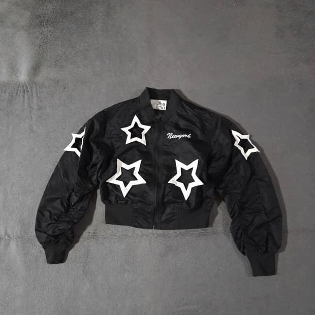 더일마 오버사이즈 스타 ma-1 봄버 자켓 F