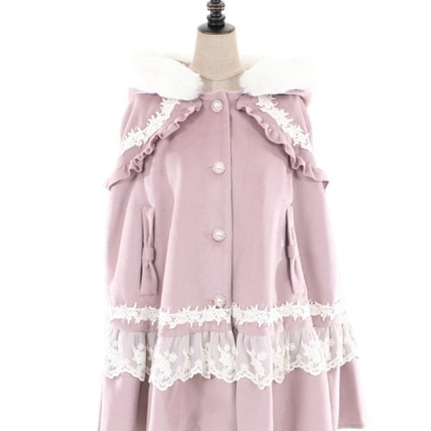 엑시즈팜 히메갸루 판초 케이프 코트