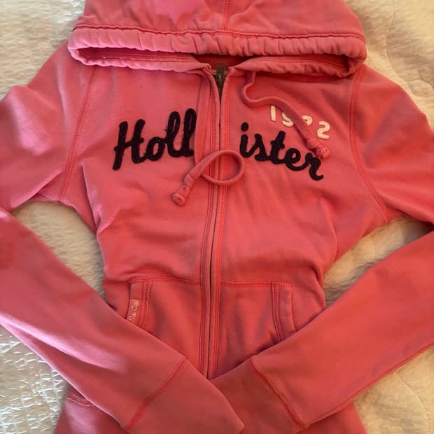 HOLLISTER 후드집업 핑크