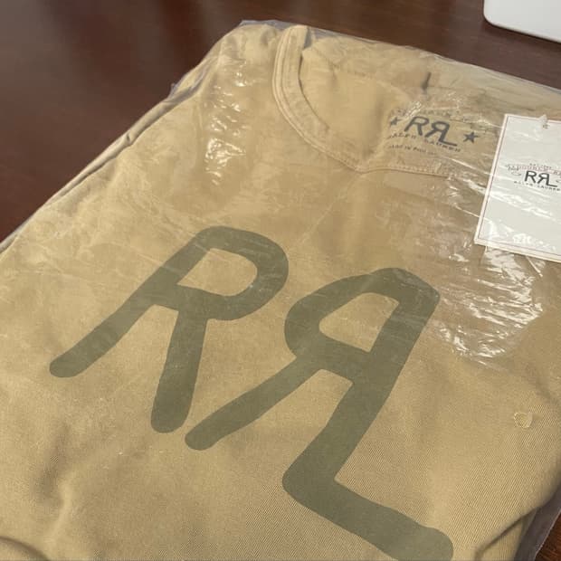 RRL 더블알엘 랄프로렌 카키 베이지 티셔츠 xxl 105