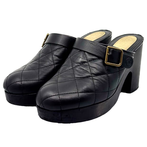 Chanel Quilted Crogs/ 38