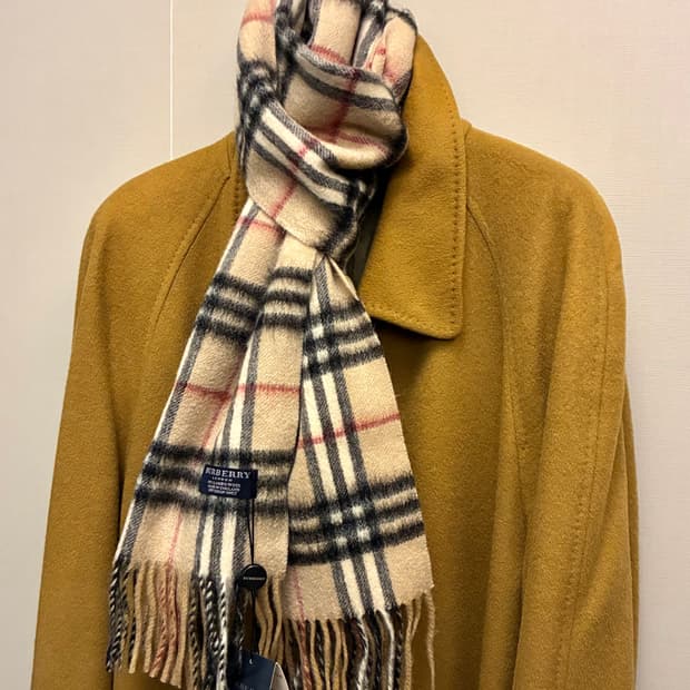 BURBERRY 버버리 런던 체크 램스울 머플러 목도리