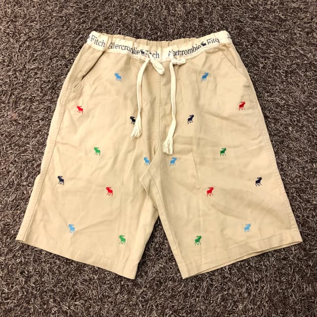 아베크롬비 로고 반바지