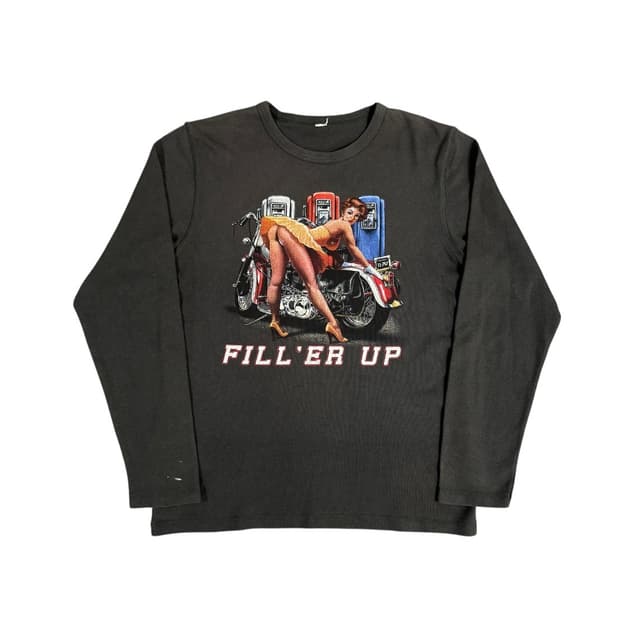 빈티지 2000s Biker Thermal 바이커 써멀 롱슬리브 티셔츠