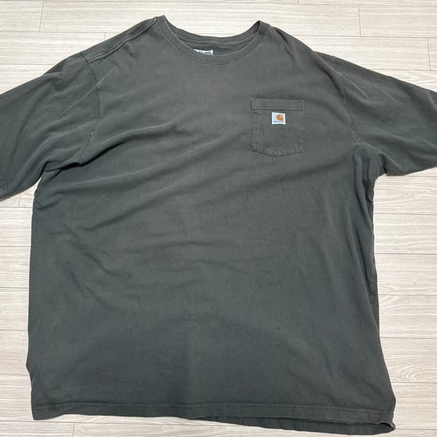 빈티지 칼하트 4XL 카키색 반필티