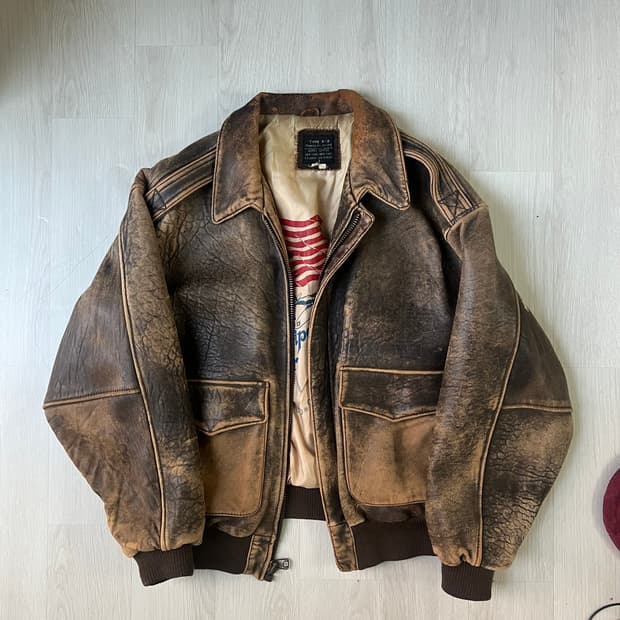 아비렉스 a2 레더자켓