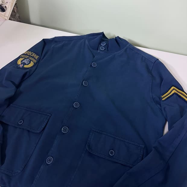 L 하이드로겐 네이비 AIRBORN 코튼 해군자켓