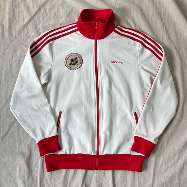 아디다스 캐나다 흰빨 트랙탑 져지 100