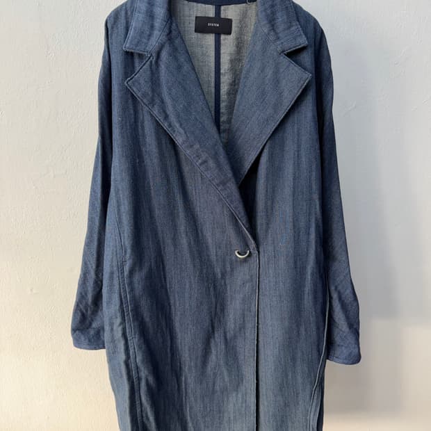 정품) SYSTEM 시스템 한섬 오버핏 데님 자켓 82