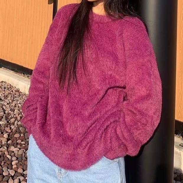 (반택포) 래리클락 퍼플 니트