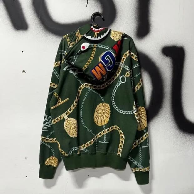 베이프 쥬얼 샤크후드 녹계 2xl