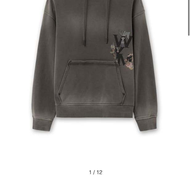 우영미 25fw 카툰 후드티