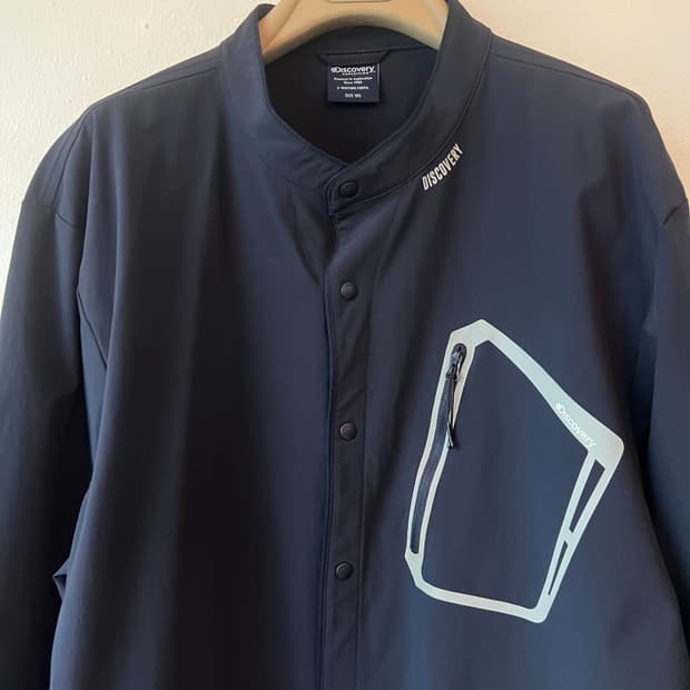디스커버리 남성 네이비 바람막이점퍼 간절기점퍼