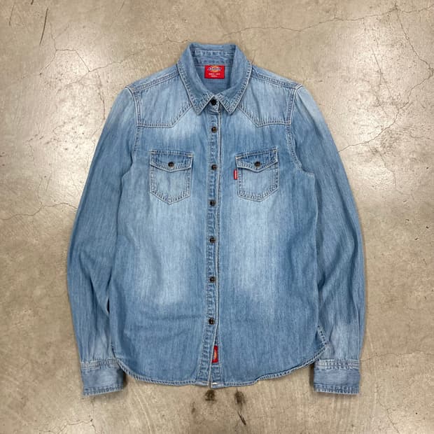 디키즈 웨스턴 데님 셔츠